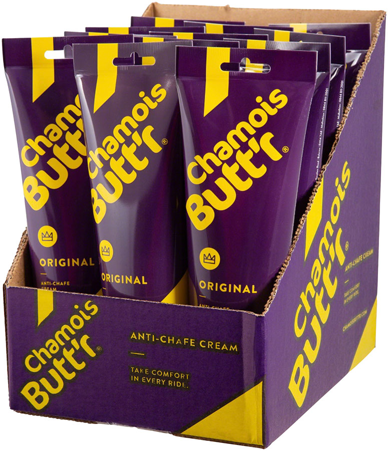 Chamois Buttr Original: 8oz POP Box of 12 Anti Chafe Chamois Butt'r   