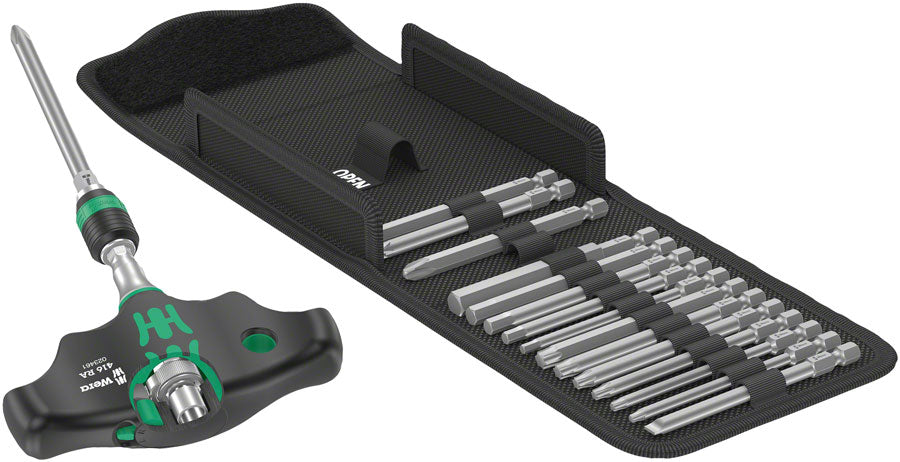 Wera Kraftform Kompakt 400 RA T-Handle Ratchet Set 1 - 17 Pieces Screwdrivers Wera   