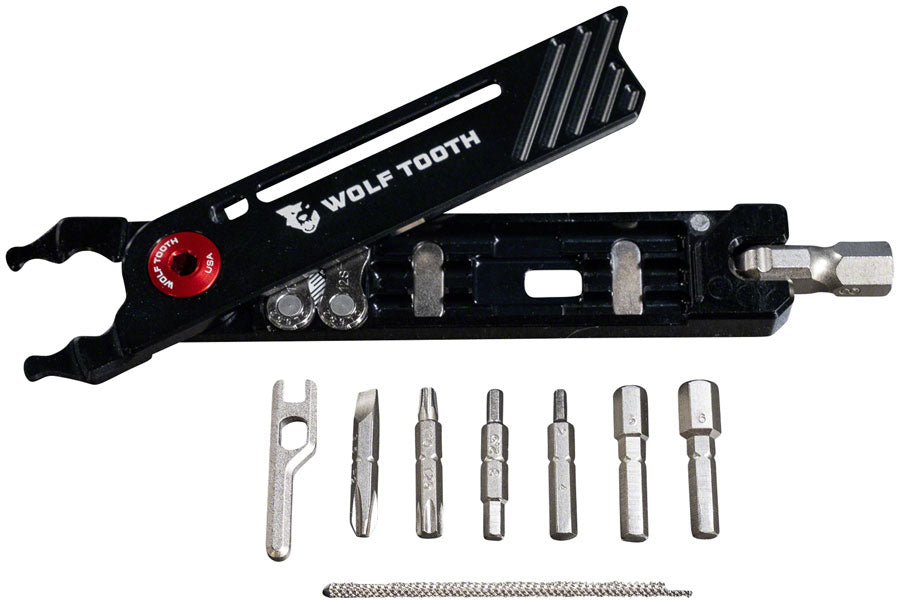 Wolf Tooth 8-Bit Pliers Red Bolt Multi Tools Wolf Tooth   
