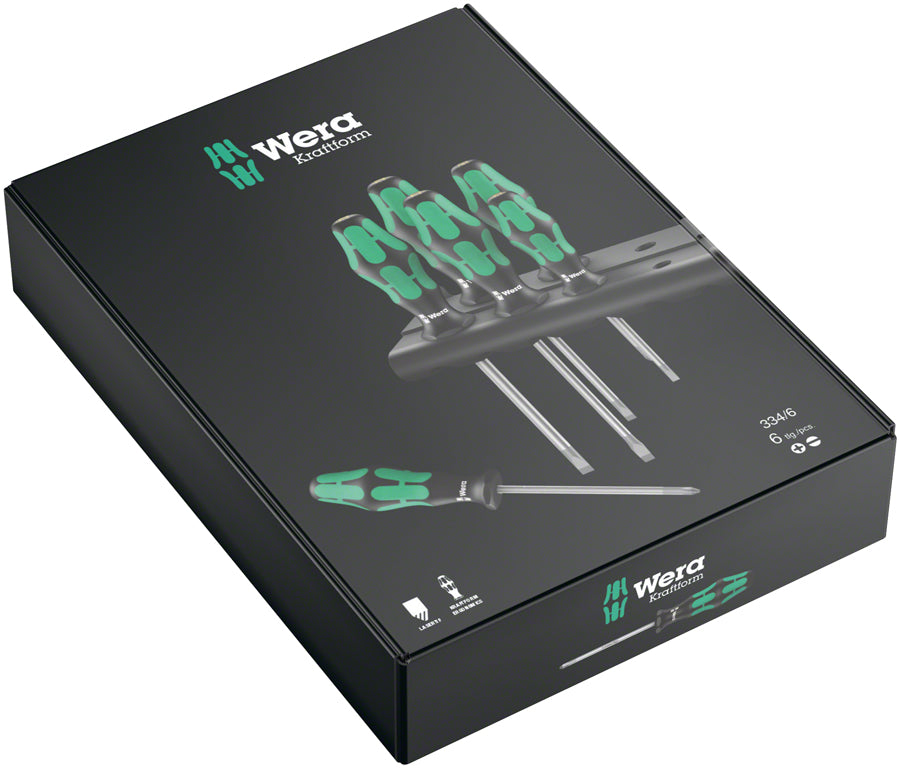 Wera 334/6 Rack Screwdriver Set - Kraftform Plus Lasertip and Rack Screwdrivers Wera   