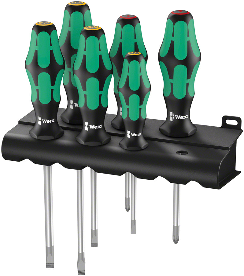 Wera 334/6 Rack Screwdriver Set - Kraftform Plus Lasertip and Rack Screwdrivers Wera   