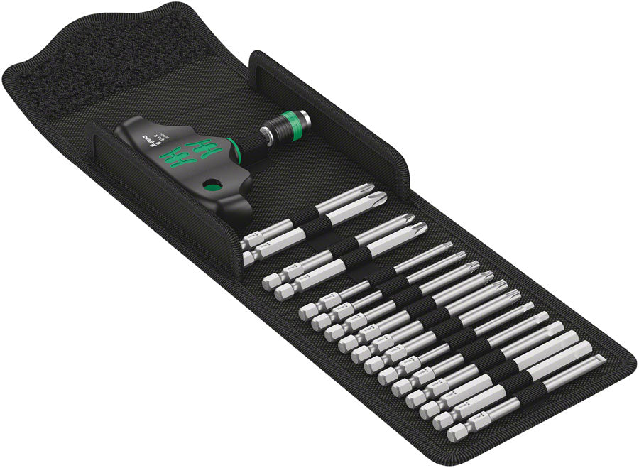 Wera Kraftform Kompakt 400 T-Handle Screwdriver and Bit Set Screwdrivers Wera   