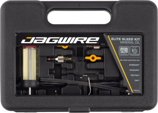 Jagwire Elite Mineral Oil Bleed Kit includes Shimano Magura Tektro Campagnolo Adapters