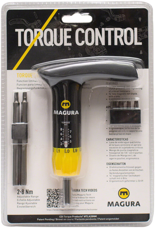 Magura T-Handle Torque Control Tool - with Slotted 8mm Bit Torque Wrench Magura   