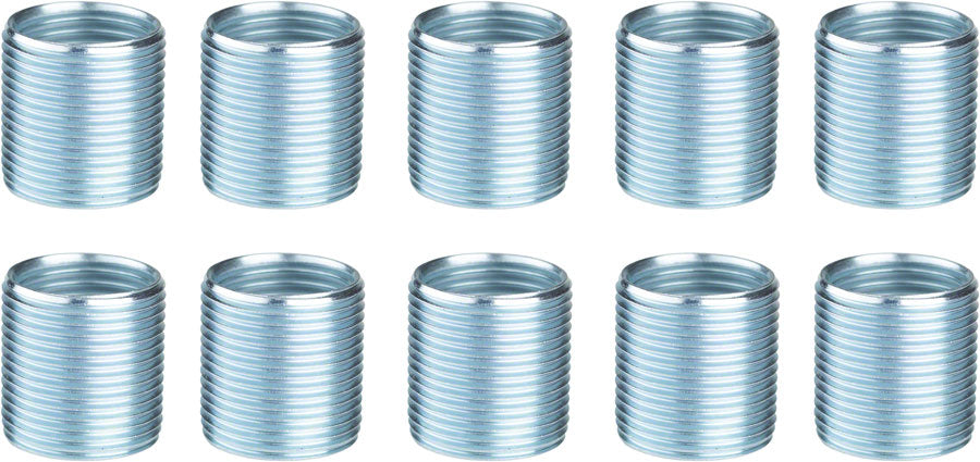 Unior Proprietary Crank Repair Pedal Thread Inserts Left Crankarm 9/16" 10 Pack Silver Thread Repair Unior   