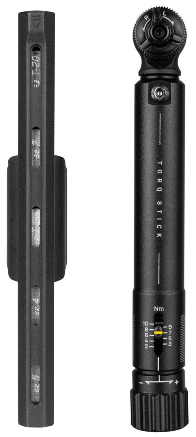 Topeak Torq Stick Ratcheting Torque Wrench - Adjustable 2-10Nm Range 5 Piece Bit Set BLK Torque Wrench Topeak   