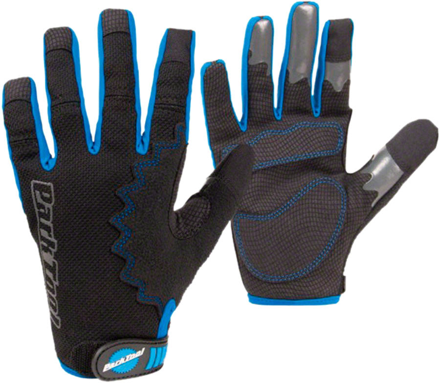 Park Tool Mechanics Gloves Small Black/Blue Shop Supplies Park Tool   