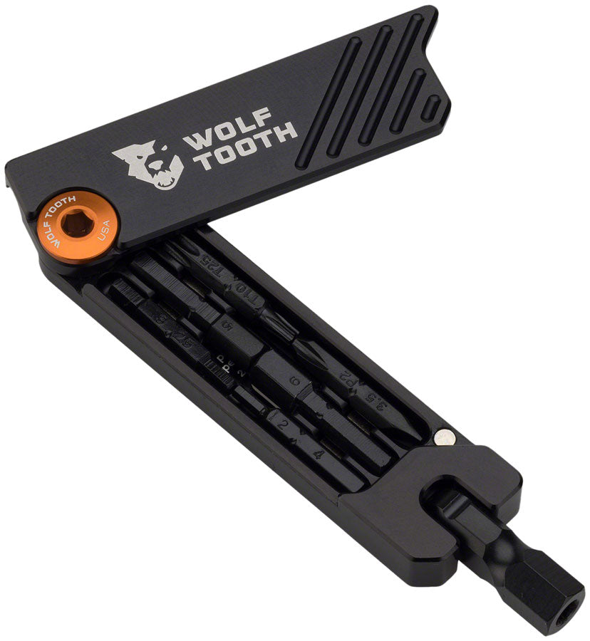 Wolf Tooth 6-Bit Hex Wrench - Multi-Tool Orange Multi Tools Wolf Tooth   