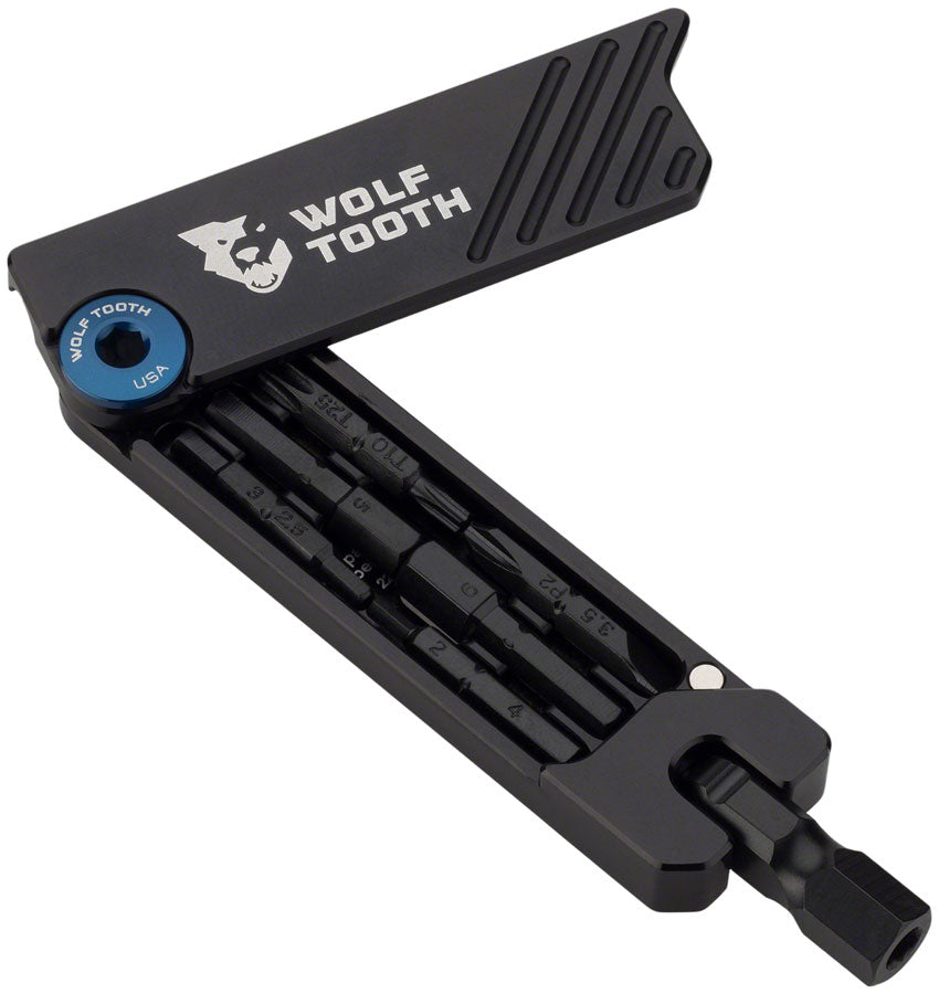 Wolf Tooth 6-Bit Hex Wrench - Multi-Tool Blue Multi Tools Wolf Tooth   