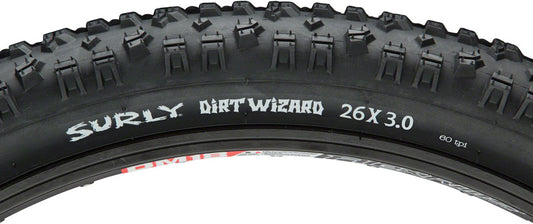 Surly Dirt Wizard Tire - 26 x 3.0 Tubeless Folding Black 60tpi Tires Surly   