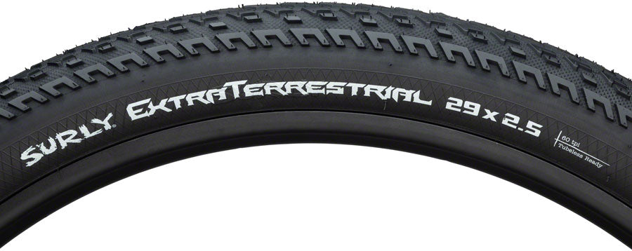 Surly ExtraTerrestrial Tire - 29 x 2.5 Tubeless Folding Black 60tpi Tires Surly   