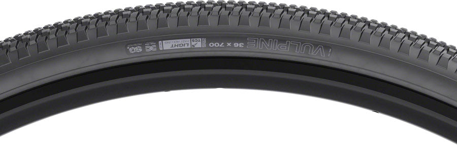 WTB Vulpine Tire - 700 x 36 TCS Tubeless Folding BLK Light/Fast Rolling Dual DNA SG2 Tires WTB   