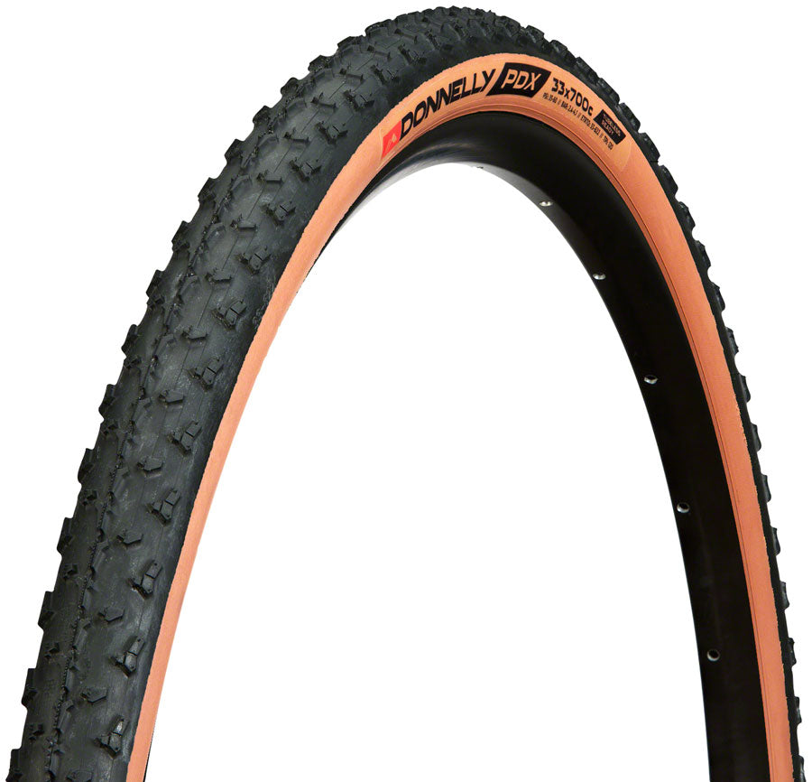 Donnelly Sports PDX Tire - 700 x 33 Tubeless Folding Black/Tan Tires Donnelly Sports   