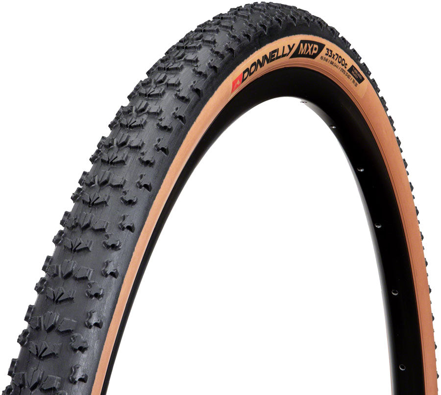 Donnelly Sports MXP Tire - 700 x 33 Tubeless Folding Black/Tan Tires Donnelly Sports   
