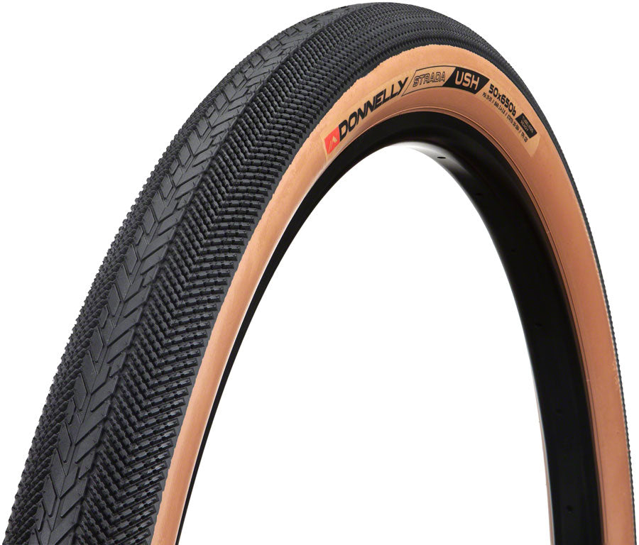 Donnelly Sports Strada USH Tire - 650b x 50 Tubeless Folding Black/Tan Tires Donnelly Sports   