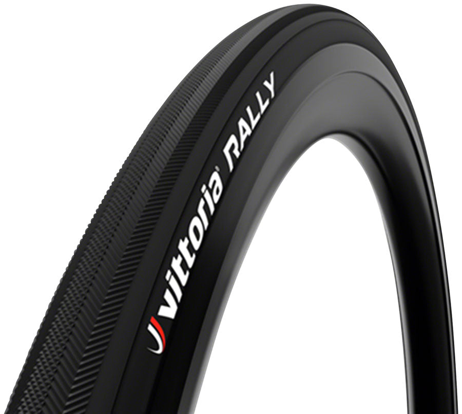 Vittoria Rally Tire - 700 x 25 Tubular Folding Black Tires Vittoria   