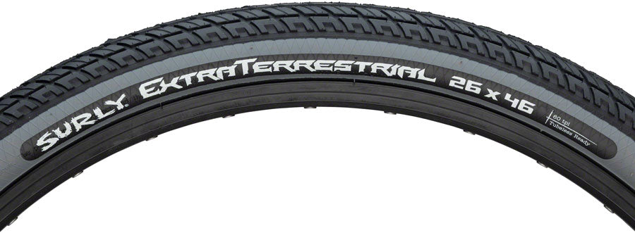 Surly ExtraTerrestrial Tire - 26 x 46c Tubeless Folding Black/Slate 60tpi Tires Surly   