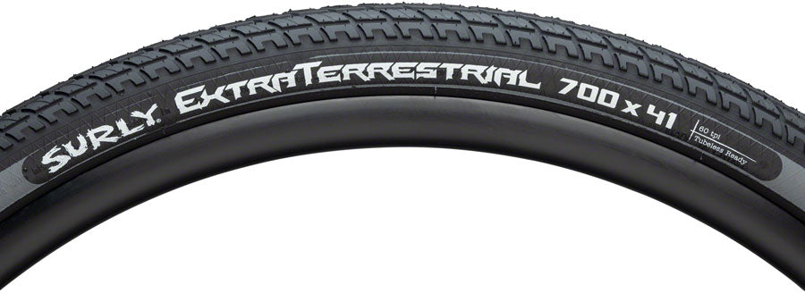 Surly ExtraTerrestrial Tire - 700 x 41 Tubeless Folding Black/Slate 60tpi Tires Surly   