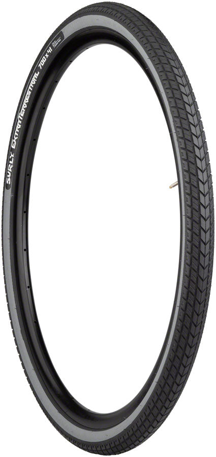 Surly ExtraTerrestrial Tire - 700 x 41 Tubeless Folding Black/Slate 60tpi Tires Surly   