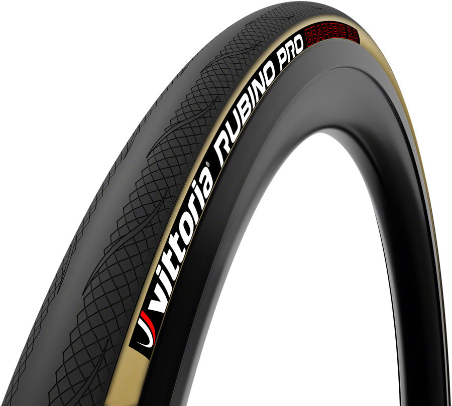 Vittoria Rubino Pro Tire - 700 x 25 Clincher Folding Black/Tan G2.0 Tires Vittoria   