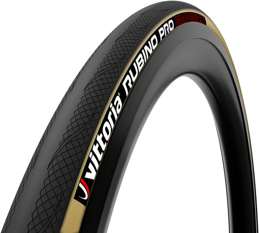 Vittoria Rubino Pro Tire - 700 x 25 Clincher Folding Black/Tan G2.0 Tires Vittoria   