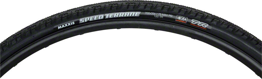 Maxxis Speed Terrane Tire - 700 x 33 Tubeless Folding Black Dual EXO Tires Maxxis   