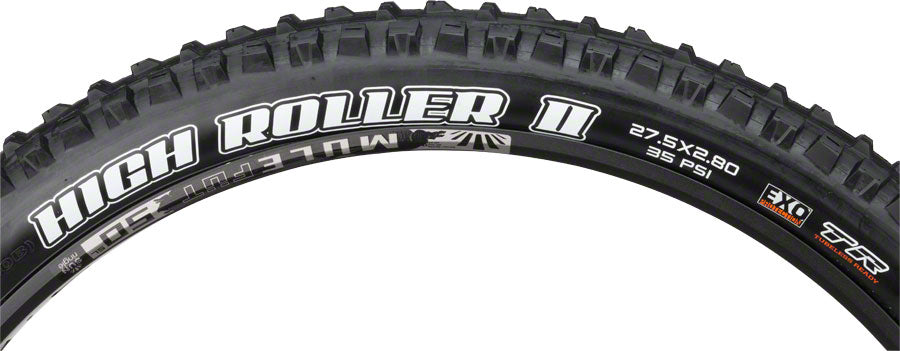 Maxxis High Roller II Tire - 27.5 x 2.8 Tubeless Folding Black Dual EXO Tires Maxxis   