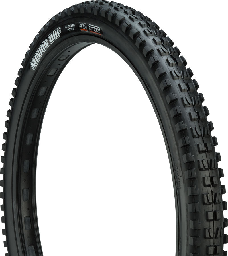 Maxxis Minion DHF Tire - 27.5 x 2.6 Tubeless Folding Black Dual EXO Tires Maxxis   