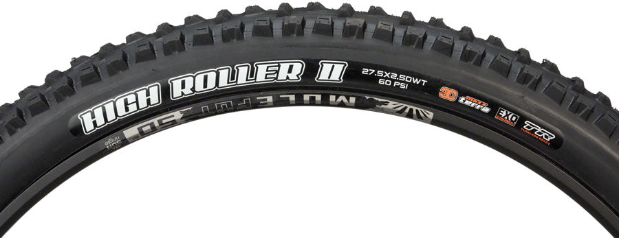 Maxxis High Roller II Tire - 27.5 x 2.5 Tubeless Folding BLK 3C Maxx Terra EXO Wide Trail Tires Maxxis   