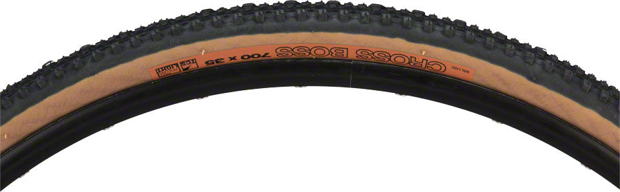 WTB Cross Boss Tire - 700 x 35 TCS Tubeless Folding BLK/Tan Light Fast Rolling Tires WTB   