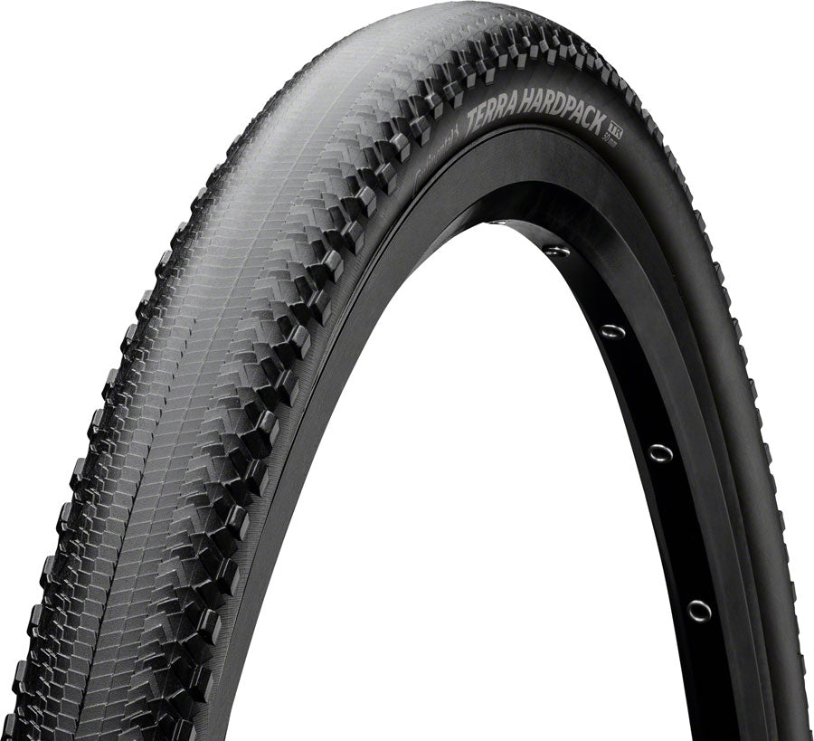 Continental Terra Hardpack Tire - 700 x 50 Tubeless Folding BLK PureGrip ShieldWall System Tires Continental   