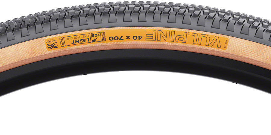 WTB Vulpine Tire - 700 x 40 TCS Tubeless Folding BLK/Tan Light/Fast Rolling Dual DNA Tires WTB   