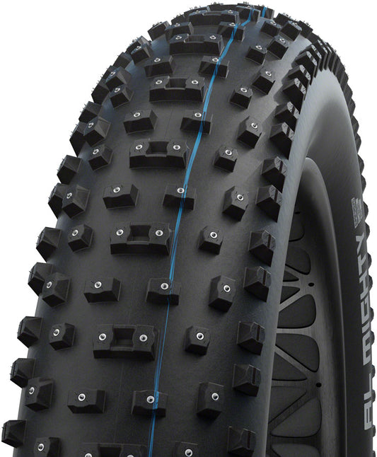 Schwalbe Al Mighty Tire - 26 x 4.8" Tubeless Folding BLK Evolution Line Addix Speed Grip Super Ground E-25 Studded Tires Schwalbe   