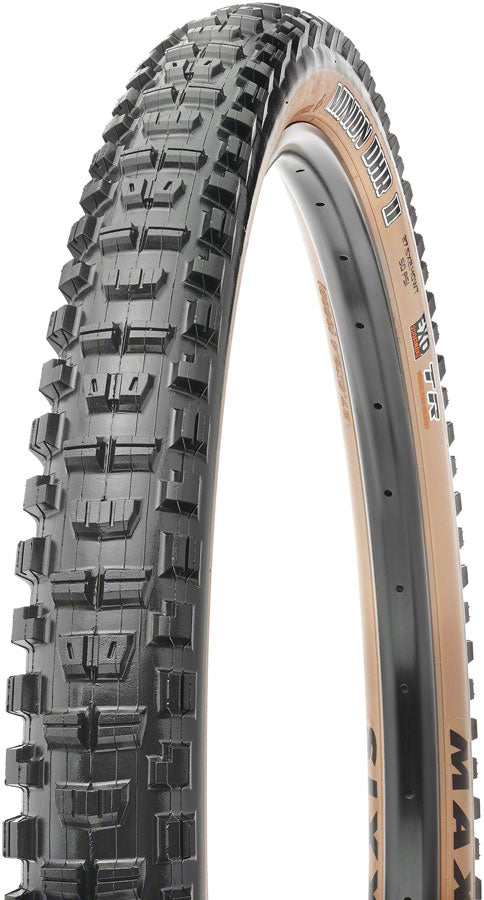 Maxxis Minion DHR II Tire - 29 x 2.4 Tubeless Folding BLK/Dark Tan Dual EXO Wide Trail Tires Maxxis   