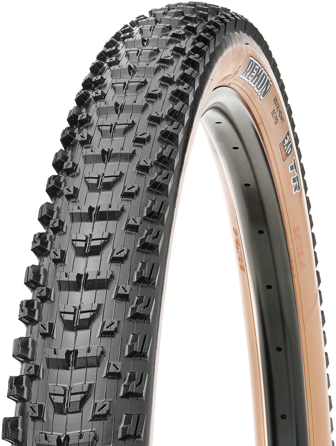 Maxxis Rekon Tire - 29 x 2.6 Tubeless Folding BLK/Dark Tan Dual EXO Wide Trail Tires Maxxis   