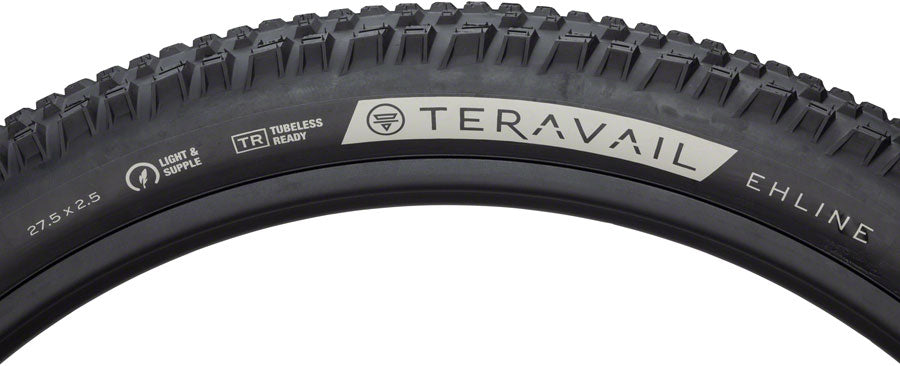 Teravail Ehline Tire - 27.5 x 2.5 Tubeless Folding Black Light and Supple Tires Teravail   