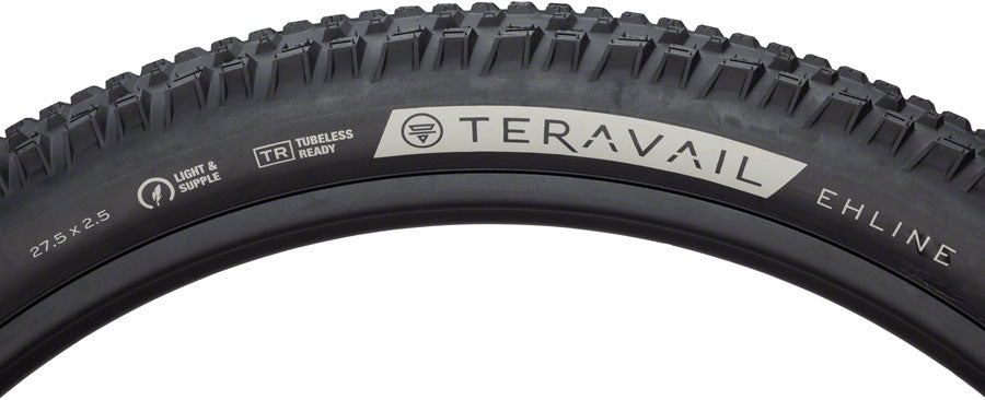 Teravail Ehline Tire - 27.5 x 2.5 Tubeless Folding BLK Durable Fast Compound Tires Teravail   