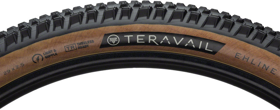 Teravail Ehline Tire - 29 x 2.5 Tubeless Folding Tan Durable Fast Compound Tires Teravail   