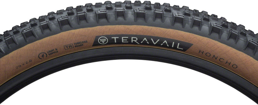 Teravail Honcho Tire - 29 x 2.6 Tubeless Folding Tan Light Supple Grip Compound Tires Teravail   