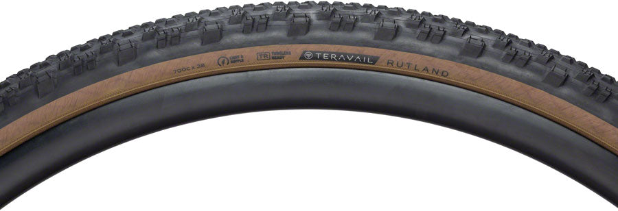 Teravail Rutland Tire - 700 x 38 Tubeless Folding Tan Light and Supple Tires Teravail   