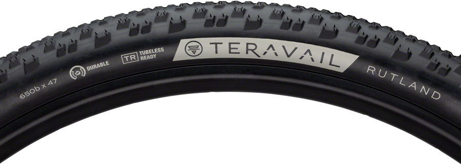 Teravail Rutland Tire - 650b x 47 Tubeless Folding Black Light and Supple Tires Teravail   