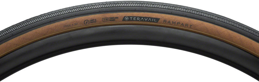 Teravail Rampart Tire - 700 x 32 Tubeless Folding Tan Light Supple Fast Compound Tires Teravail   