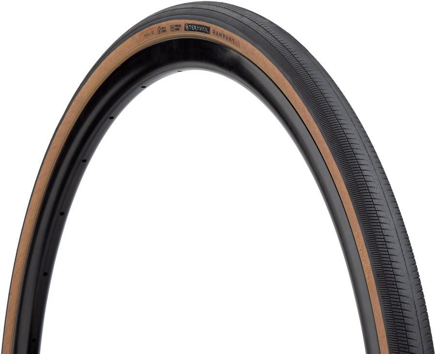 Teravail Rampart Tire - 700 x 32 Tubeless Folding Tan Light Supple Fast Compound Tires Teravail   