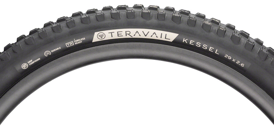 Teravail Kessel Tire - 29 x 2.6 Tubeless Folding Black Ultra Durable Tires Teravail   