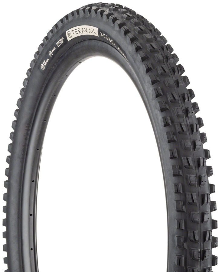 Teravail Kessel Tire - 29 x 2.6 Tubeless Folding Black Ultra Durable Tires Teravail   