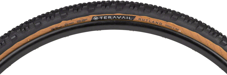 Teravail Rutland Tire - 700 x 42 Tubeless Folding Tan Durable Tires Teravail   