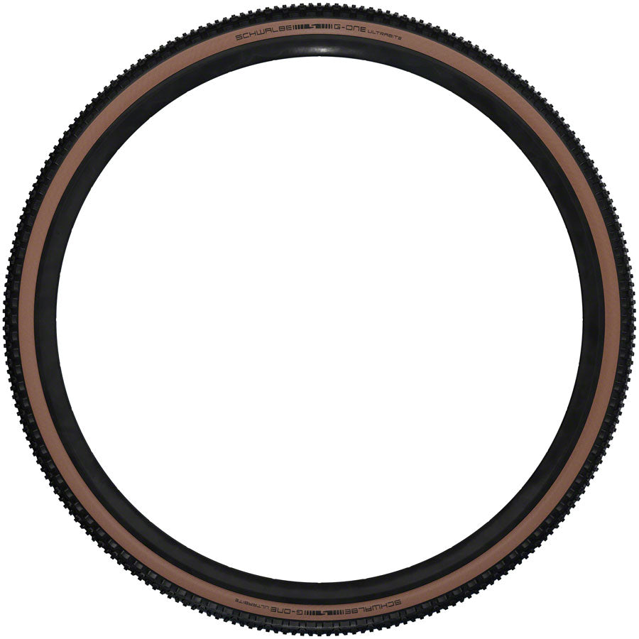 Schwalbe G-One Ultrabite Tire - 700 x 50 Tubeless Folding BLK/Bronze Performance Line Race Guard Addix Tires Schwalbe   