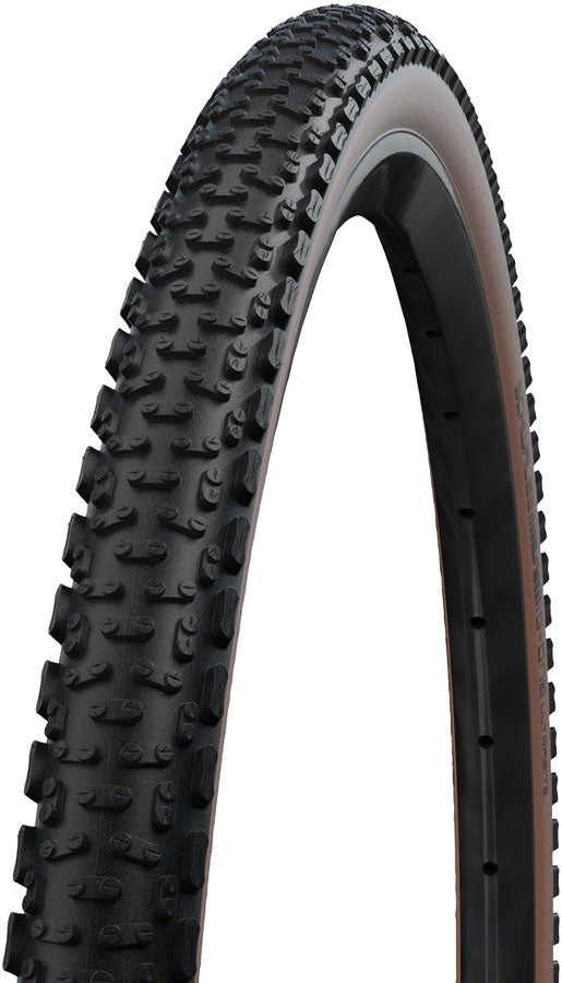 Schwalbe G-One Ultrabite Tire - 700 x 50 Tubeless Folding BLK/Bronze Performance Line Race Guard Addix Tires Schwalbe   