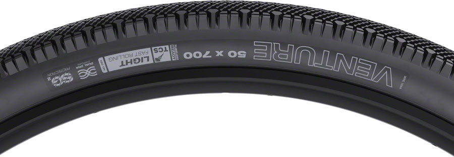 WTB Venture Tire - 700 x 50 TCS Tubeless Folding BLK Light Fast Rolling SG2 Tires WTB   