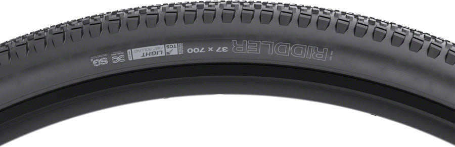 WTB Riddler Tire - 700 x 37 TCS Tubeless Folding BLK Light Fast Rolling SG2 Tires WTB   